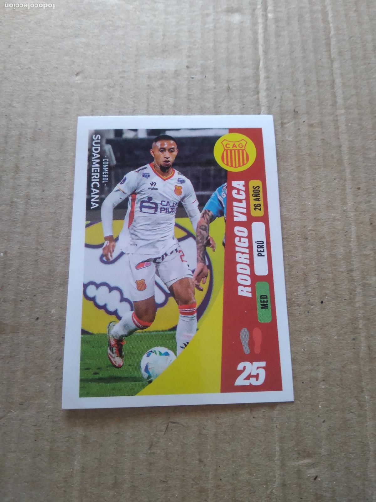Cromos de f&uacute;tbol: 124 RODRIGO VILCA ATLETICO GRAU CROMO FUTBOL CONMEBOL SUDAMERICANA LA GRAN CONQUISTA