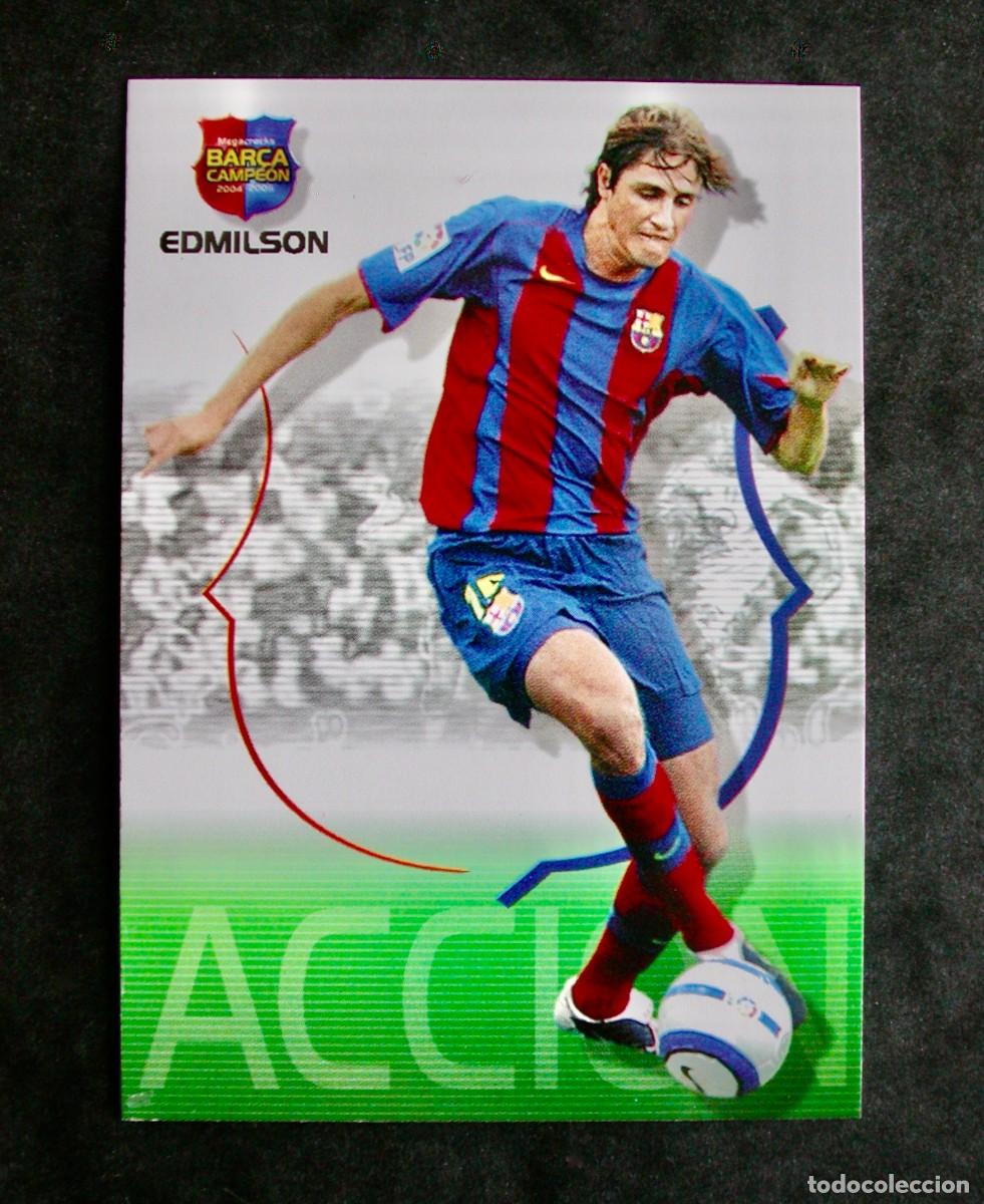 Cromos de f&uacute;tbol: 53 EDMILSON / FC BARCELONA / MEGACRACKS BAR&Ccedil;A CAMPE&Oacute;N 2004-2005 04-05 / PANINI