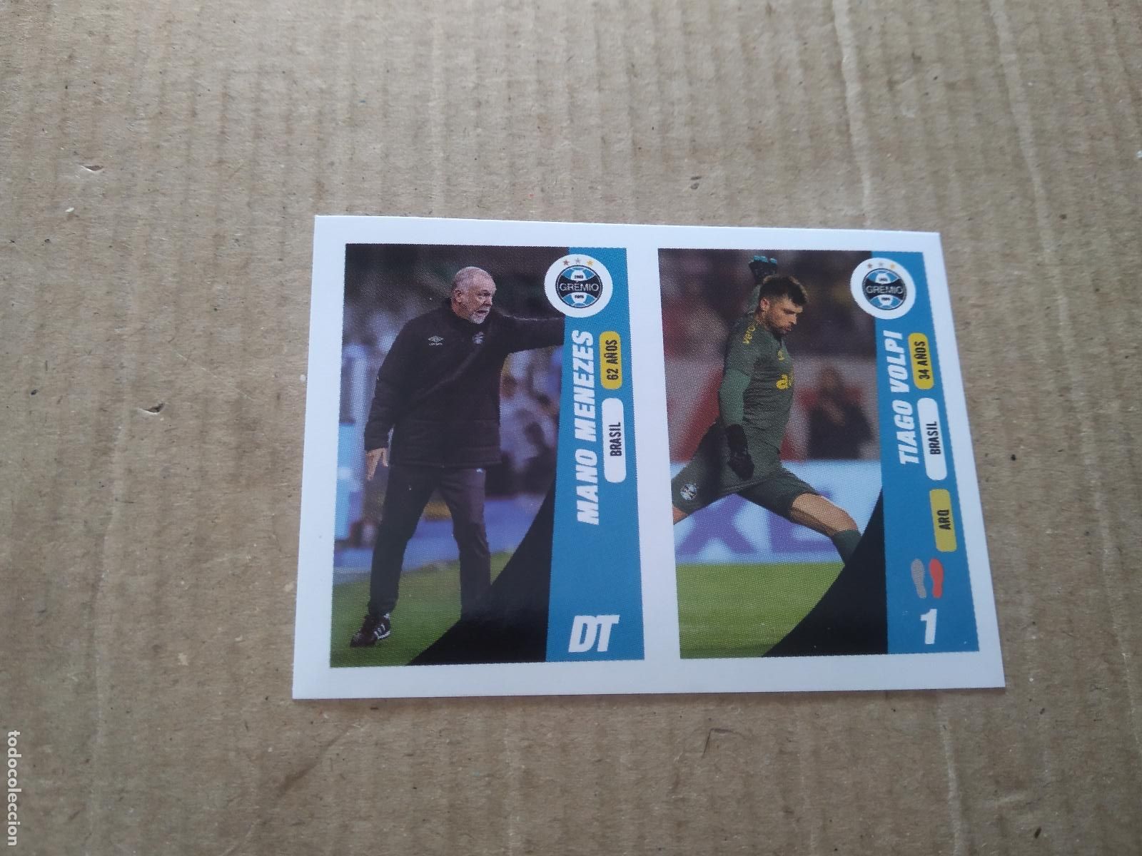 Cromos de Futebol: 141 MANO MENEZES TIAGO VOLPI GREMIO CROMO FUTBOL CONMEBOL SUDAMERICANA LA GRAN CONQUISTA