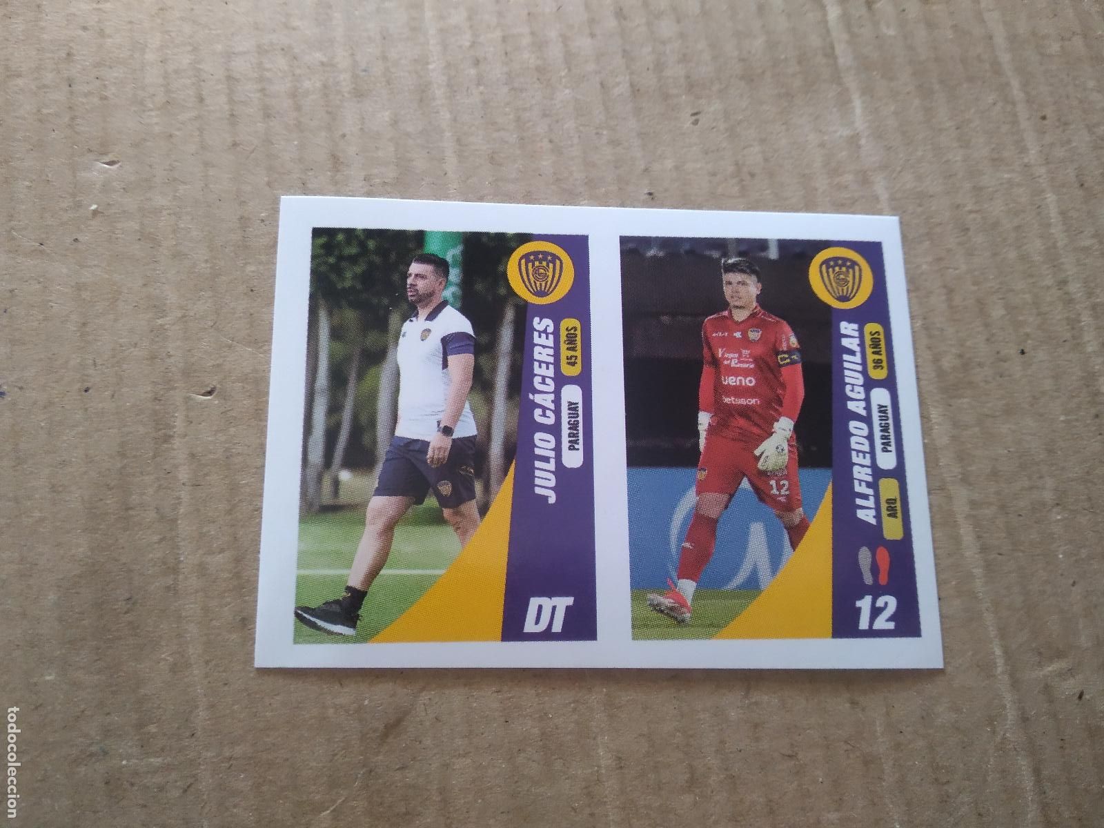 Cromos de Futebol: 147 JULIO CACERES ALFREDO AGUILAR LUQUE&Ntilde;O CROMO FUTBOL CONMEBOL SUDAMERICANA LA GRAN CONQUISTA