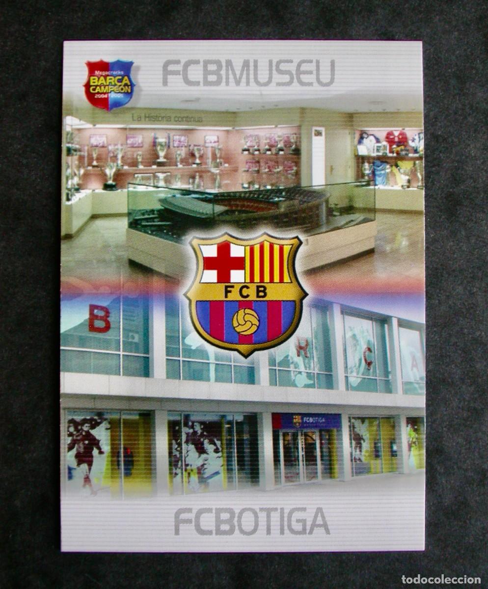 Cromos de Futebol: 9 MUSEU-BOTIGA / FC BARCELONA / MEGACRACKS BAR&Ccedil;A CAMPE&Oacute;N 2004-2005 04-05 / PANINI