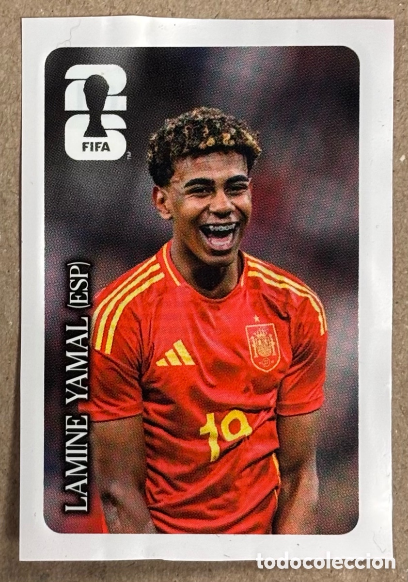 Cromos de Futebol: LAMINE YAMAL (ESPA&Ntilde;A). CROMO STICKER PROMOCI&Oacute;N COCA-COLA MUNDIAL FIFA WORLD CUP 2026.