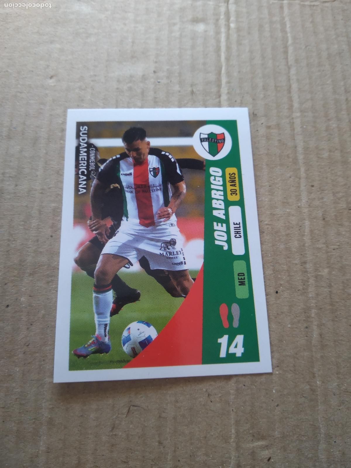 Figurine di Calcio: 171 JOE ABRIGO PALESTINO CROMO FUTBOL CONMEBOL SUDAMERICANA LA GRAN CONQUISTA