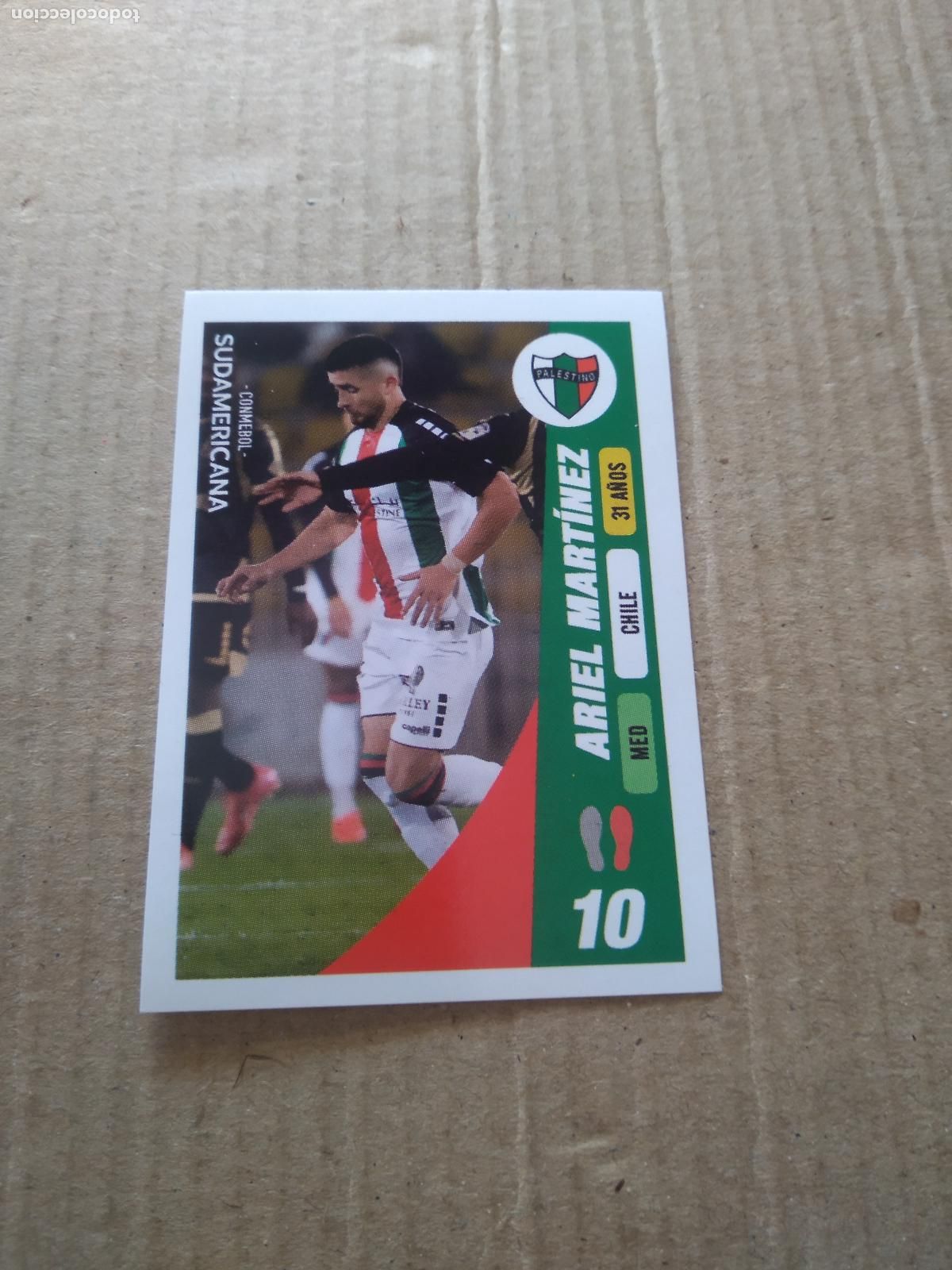 Figurine di Calcio: 172 ARIEL MARTINEZ PALESTINO CROMO FUTBOL CONMEBOL SUDAMERICANA LA GRAN CONQUISTA