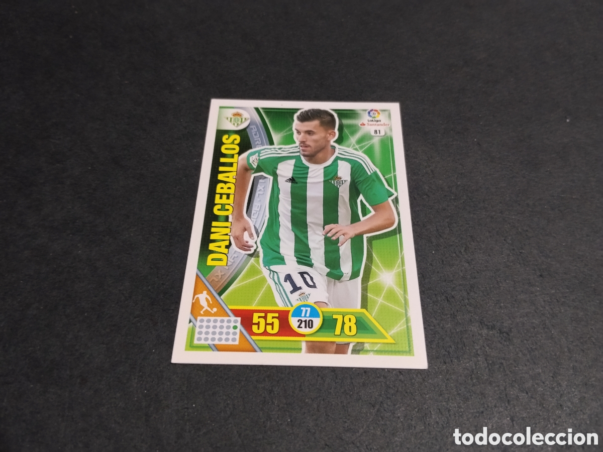 Cartes &agrave; collectionner de Football: Cromo futbol Dani Ceballos, Betis