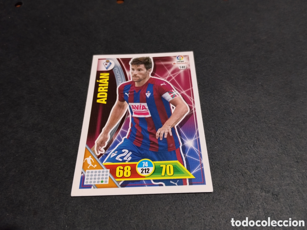Cromos de f&uacute;tbol: Cromo futbol Adri&aacute;n, Eibar