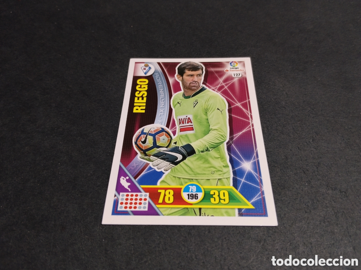 Cromos de f&uacute;tbol: Cromo futbol riesgo, Eibar