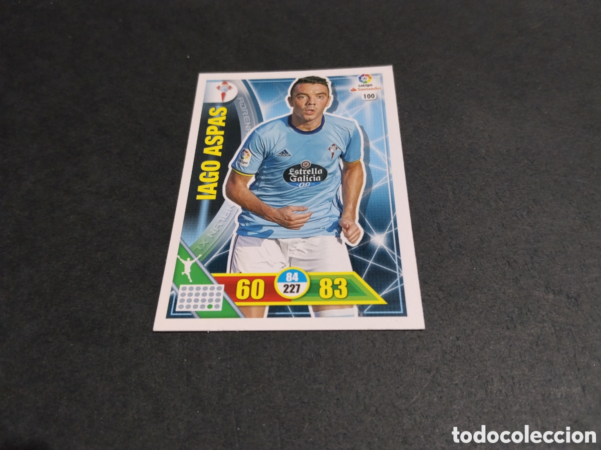 Cromos de f&uacute;tbol: Cromo futbol iago aspas, Celta