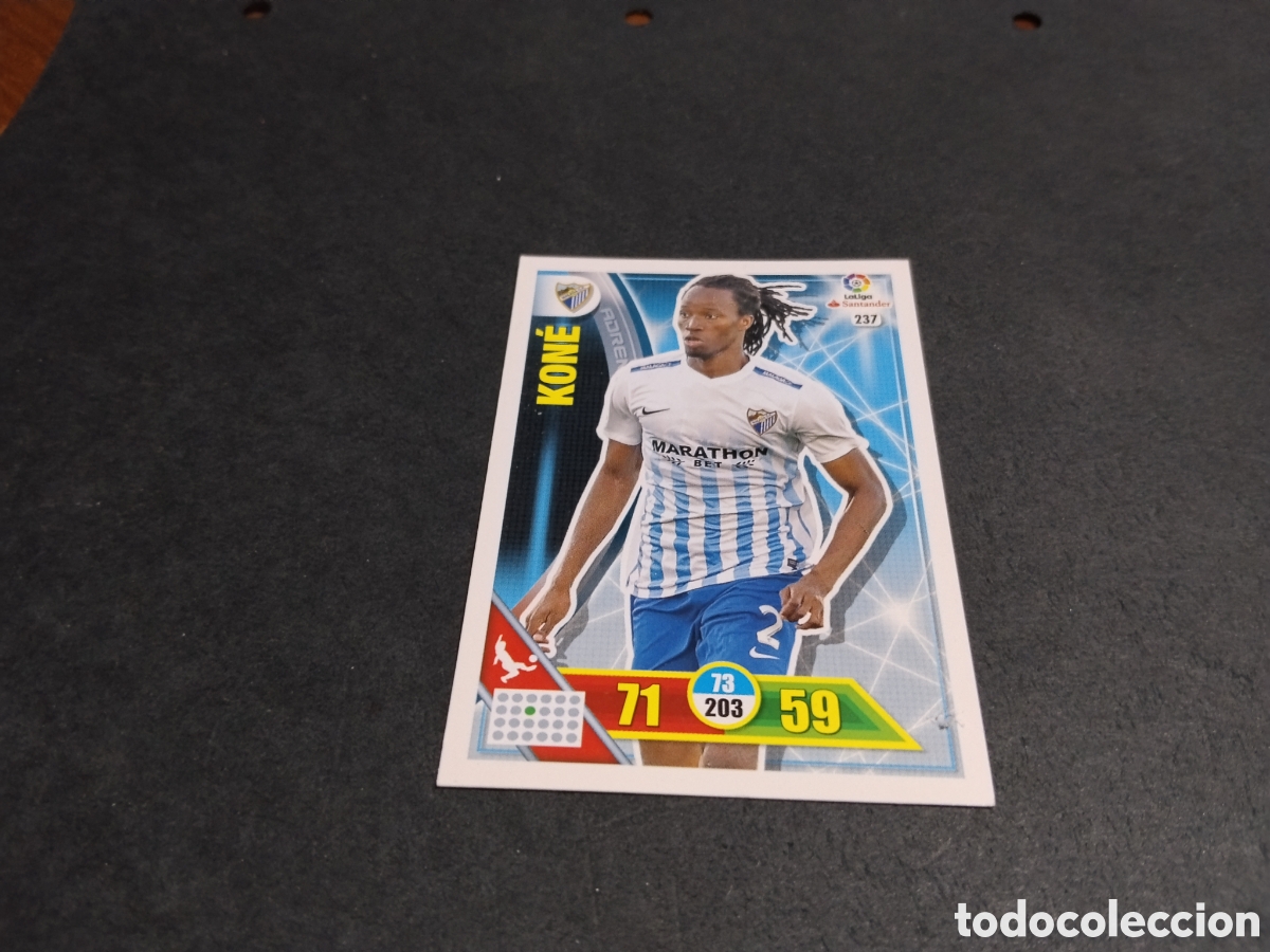 Cromos de f&uacute;tbol: Cromo futbol Kone, Malaga