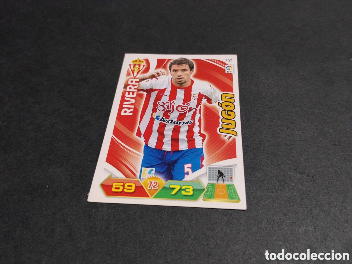 Figurine di Calcio: Cromo futbol Rivera, Sporting de Gij&oacute;n