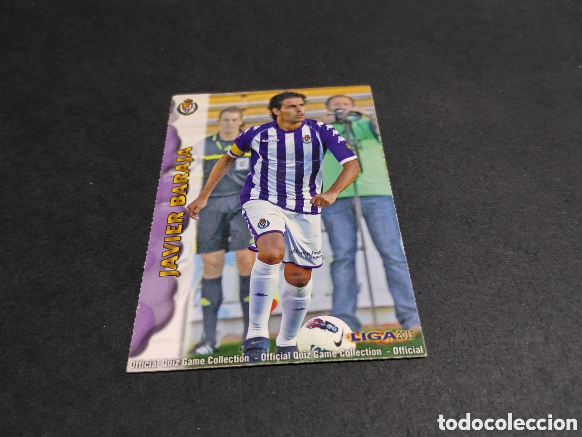 Cromos de f&uacute;tbol: Cromo futbol Javier Baraja, Valladolid