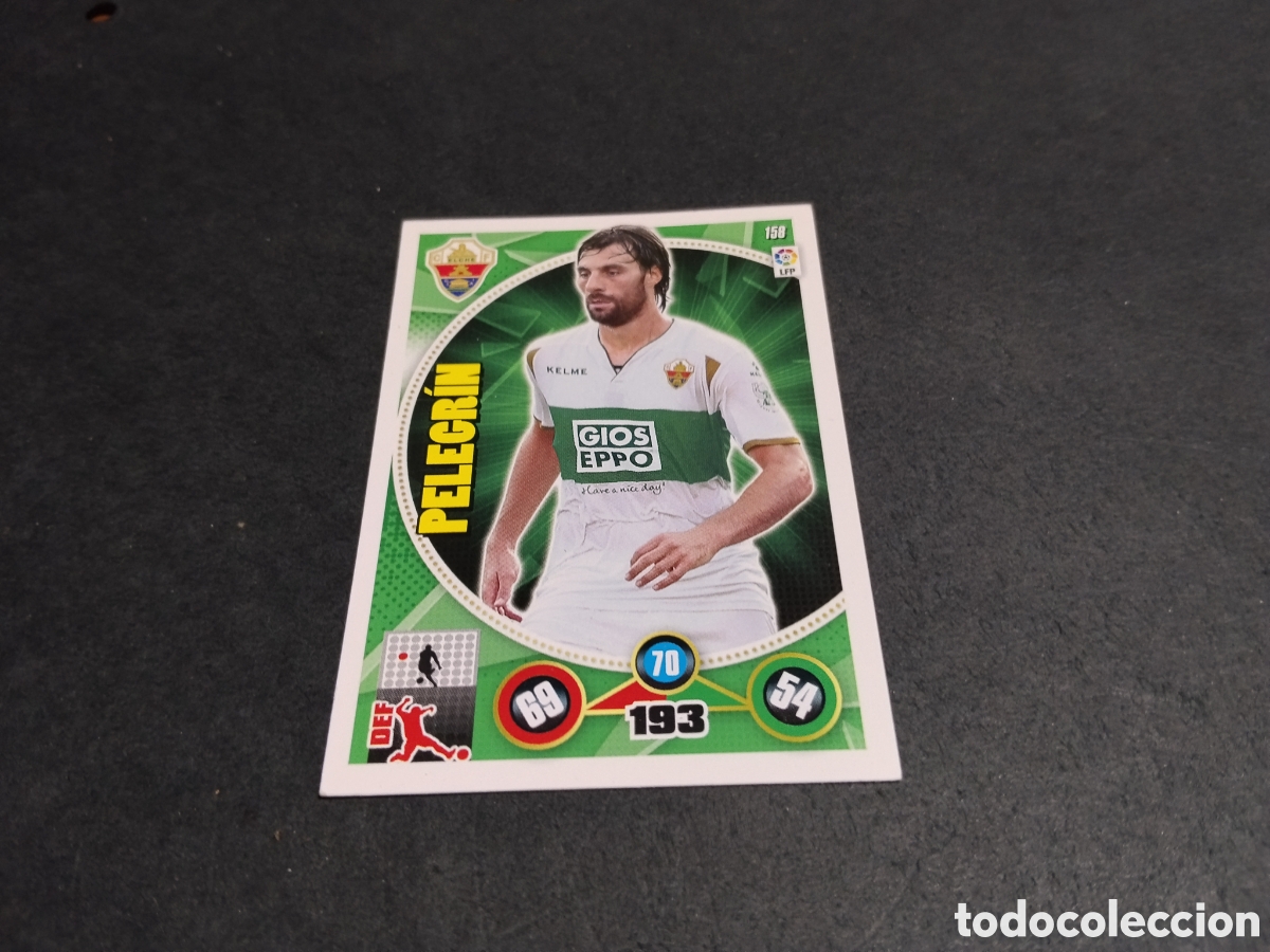 Cromos de f&uacute;tbol: Cromo futbol pelegrin, Elche