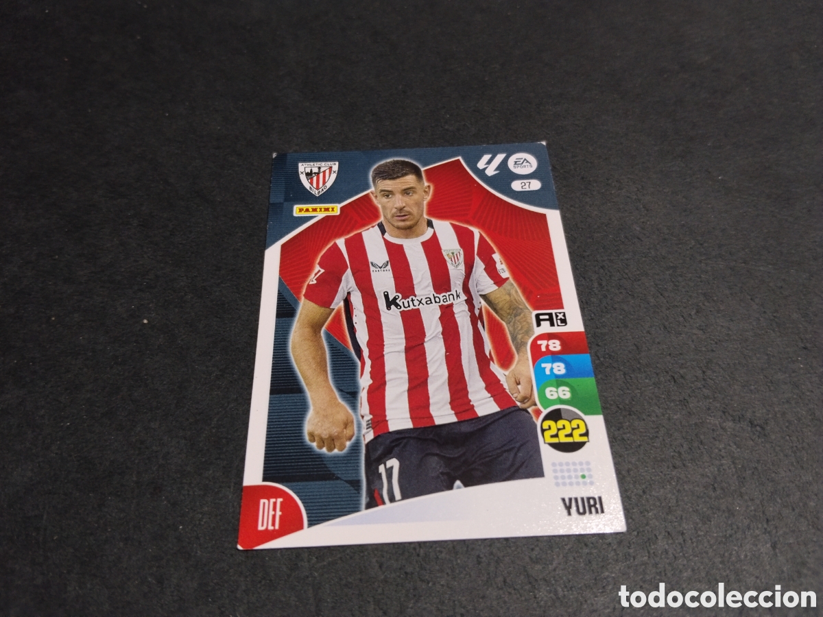 Cromos de f&uacute;tbol: Cromo futbol Yuri, Athletic Club Bilbao