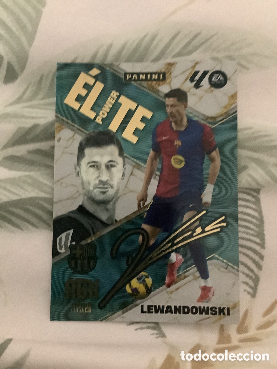 Cromos de f&uacute;tbol: &Eacute;lite Power P 10 LEWANDOWSKI Megacracks MGK 2025-26