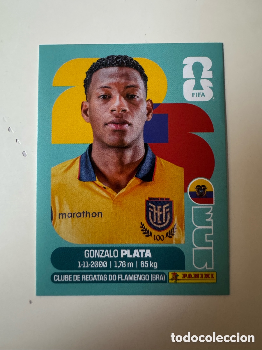 Cromos de f&uacute;tbol: FIFA WORLD CUP 2026 STICKER PANINI &ndash; GONZALO PLATA &ndash; Ecuador ECU16