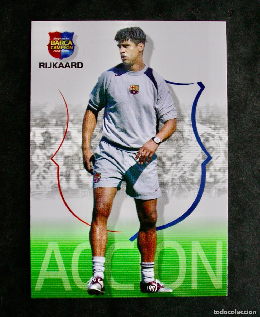Fu&szlig;ball-Sticker: 37 RIJKAARD / FC BARCELONA / MEGACRACKS BAR&Ccedil;A CAMPE&Oacute;N 2004-2005 04-05 / PANINI