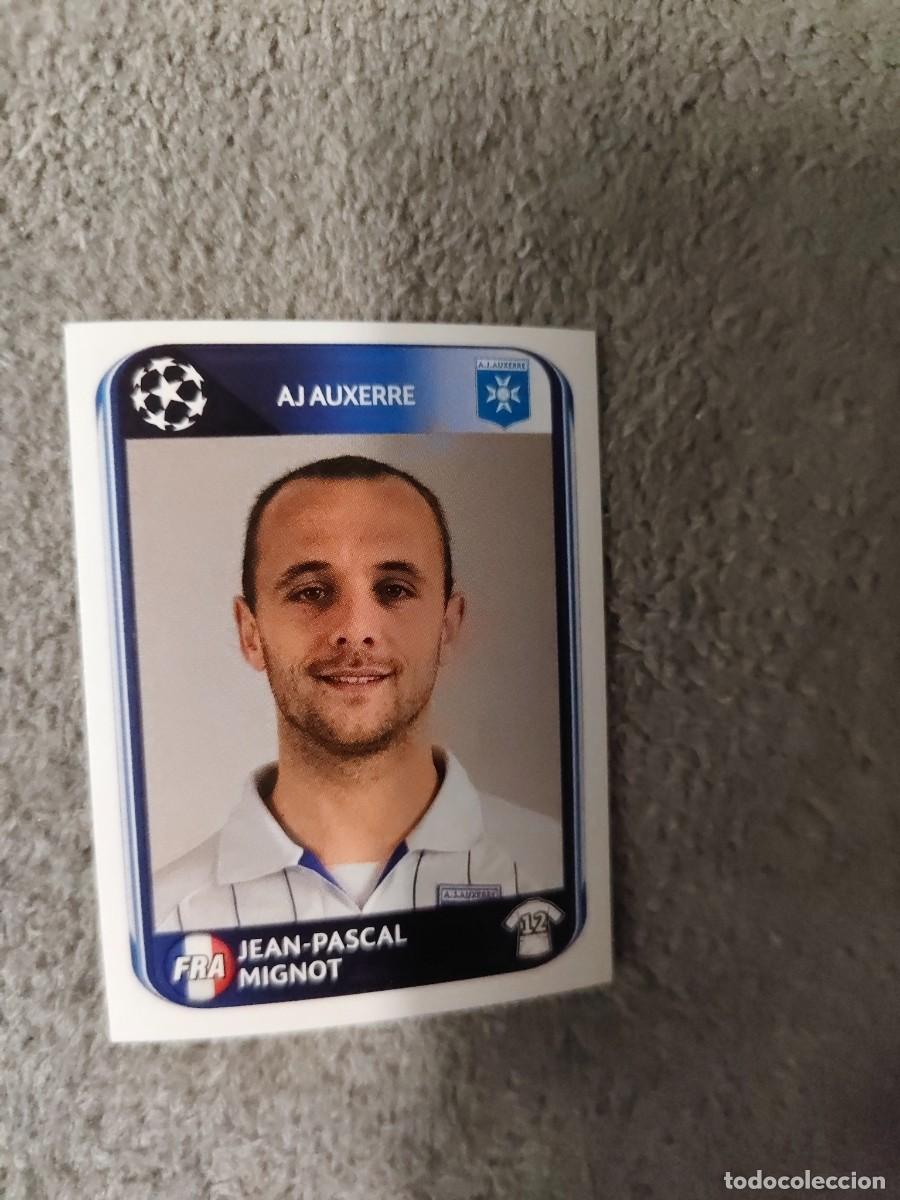 Cromos de f&uacute;tbol: 469 CHAMPIONS LEAGUE 10 11 PANINI JEAN-PASCAL MIGNOT AJ AUXERRE 2010 2011 UCL AAS