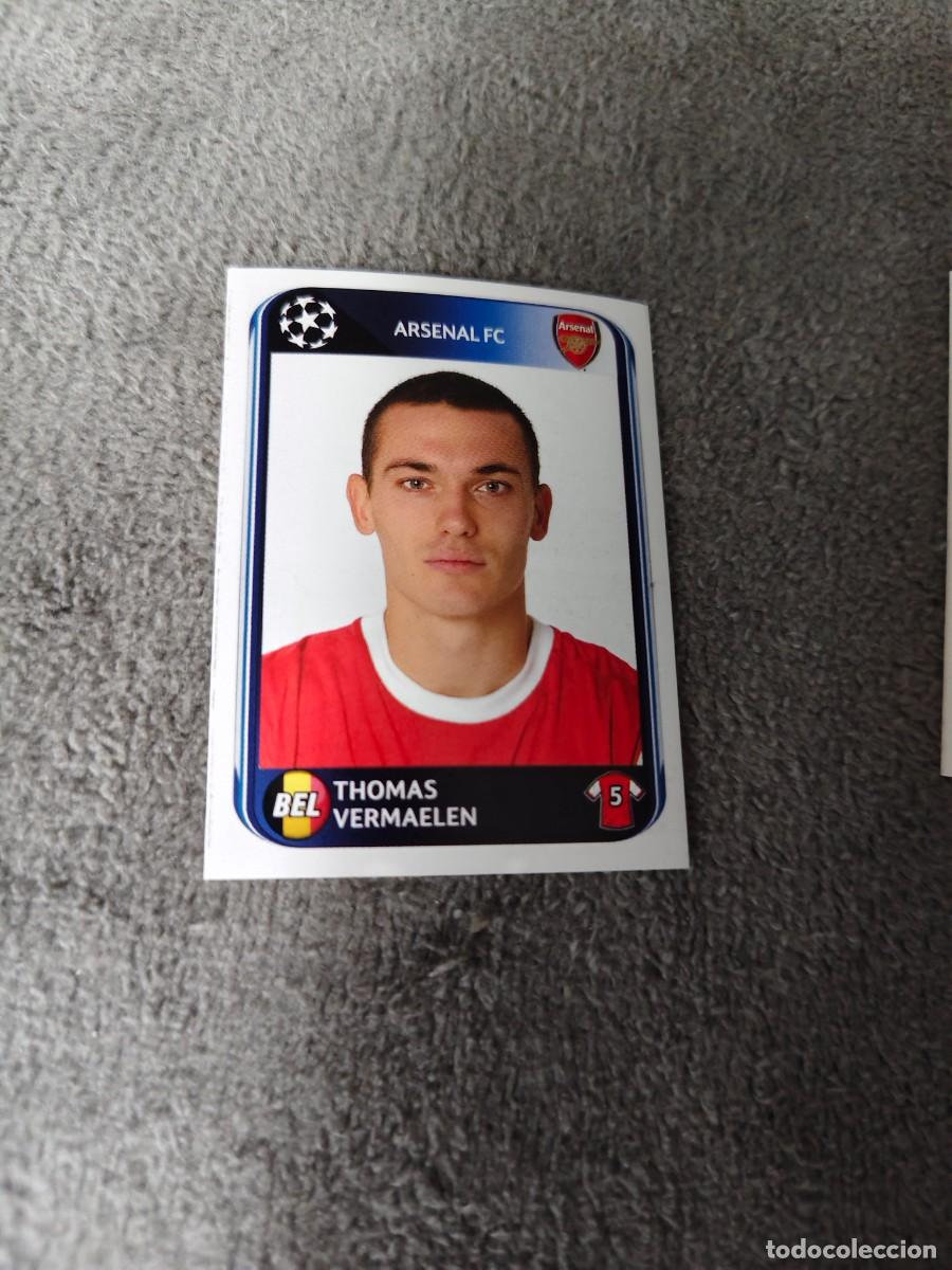 Cromos de f&uacute;tbol: 485 CHAMPIONS LEAGUE 10 11 PANINI THOMAS VERMAELEN ARSENAL FC 2010 2011 UCL AAS