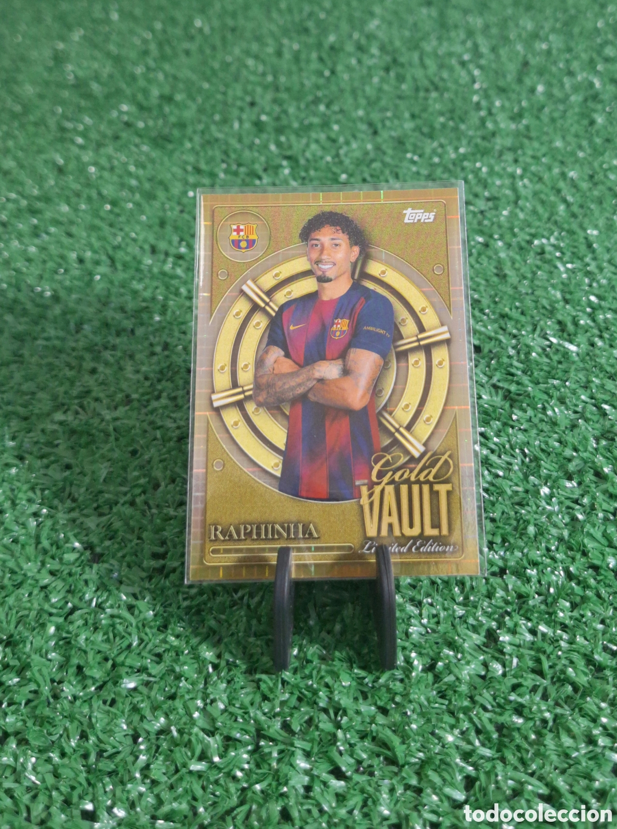 Cromos de f&uacute;tbol: RAPHINHA GOLD VAULT TOPPS EDICION LIMITADA