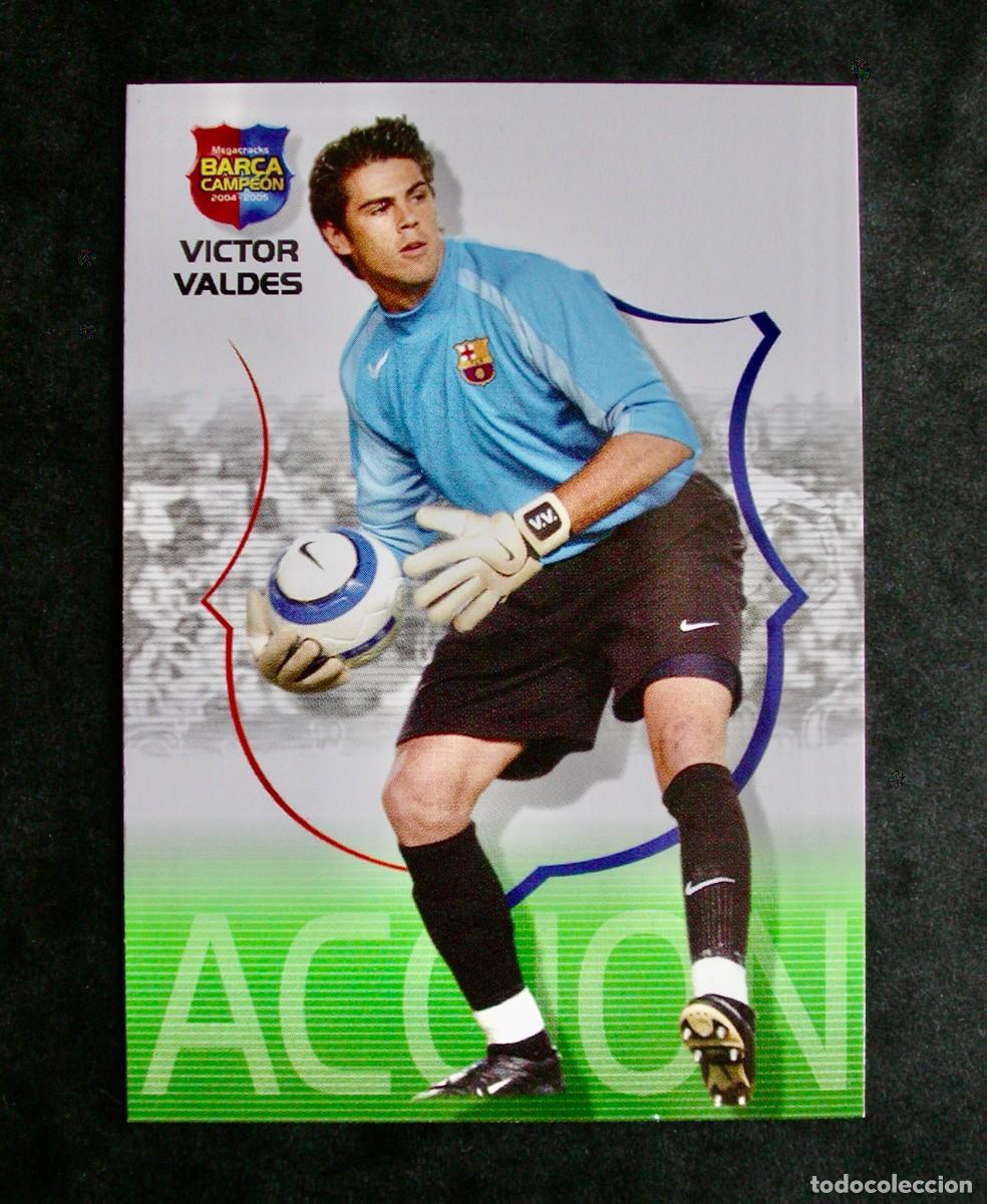 Cromos de f&uacute;tbol: 40 V&Iacute;CTOR VALD&Eacute;S / FC BARCELONA / MEGACRACKS BAR&Ccedil;A CAMPE&Oacute;N 2004-2005 04-05 / PANINI