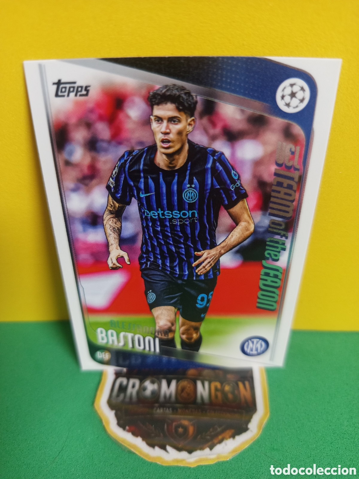 Fu&szlig;ball-Sticker: ❇️ CROMO ⚽ BASTONI 143 TOPPS FLAGSHIP 2025 2026 25 26 - INTER MILAN ❇️
