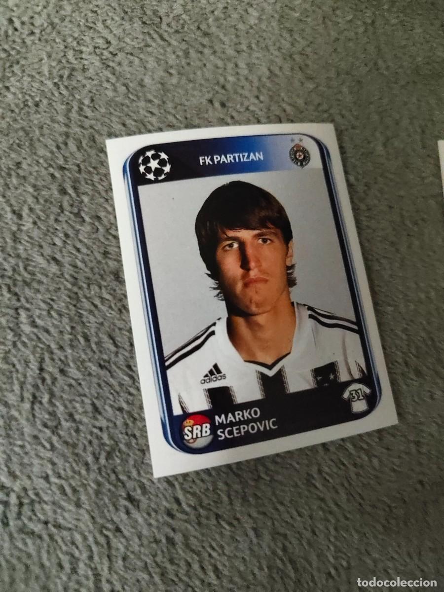 Cromos de f&uacute;tbol: 546 CHAMPIONS LEAGUE 10 11 PANINI MARKO SCEPOVIC FK PARTIZAN 2010 2011 UCL AAS
