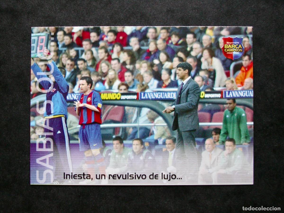 Cromos de f&uacute;tbol: 137 SAB&Iacute;AS QUE / FC BARCELONA / MEGACRACKS BAR&Ccedil;A CAMPE&Oacute;N 2004-2005 04-05 / PANINI