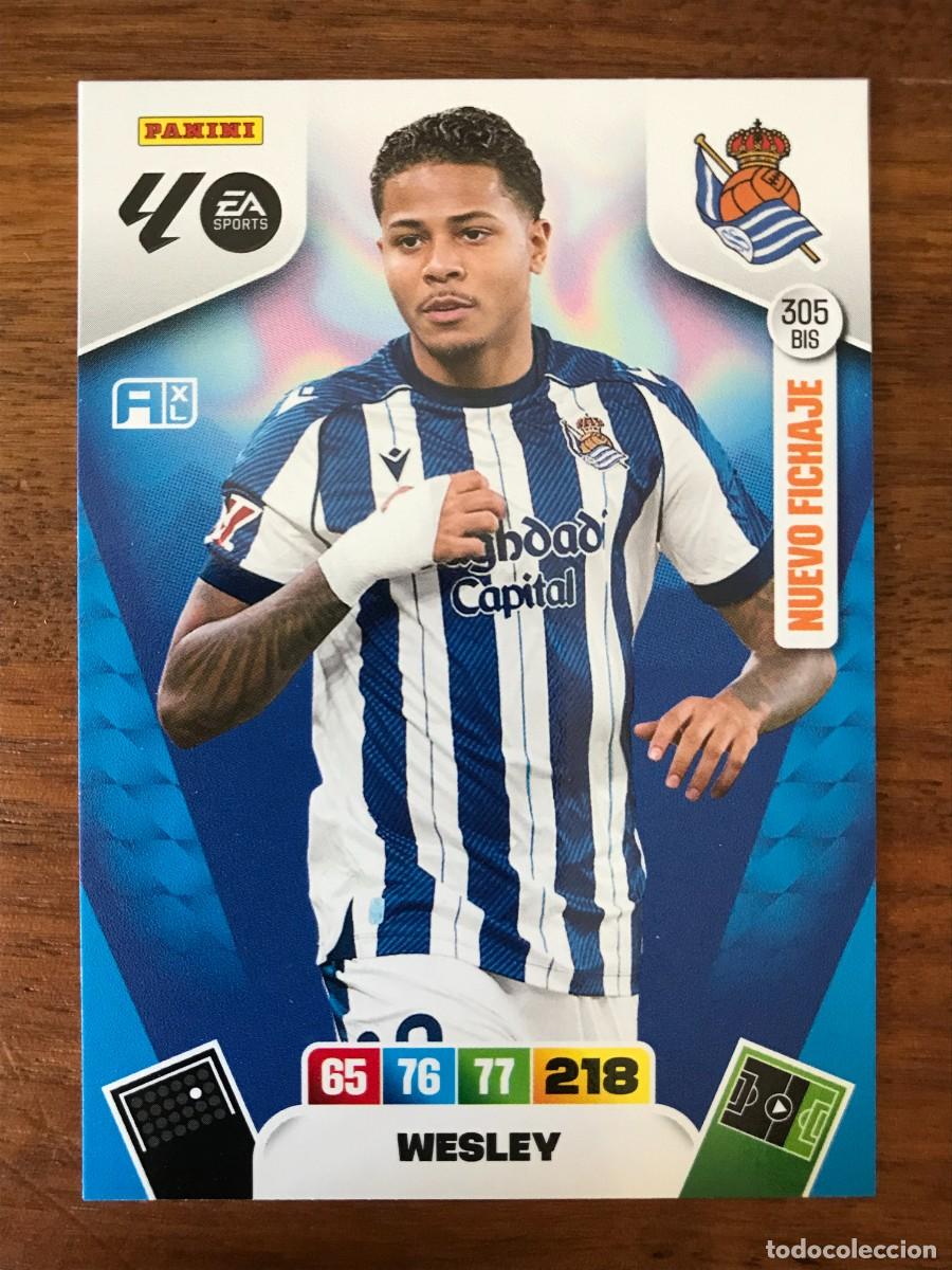Cromos de f&uacute;tbol: WESLEY - REAL SOCIEDAD - NUEVO FICHAJE 305 BIS - PANINI ADRENALYN XL 2025 2026 25 26