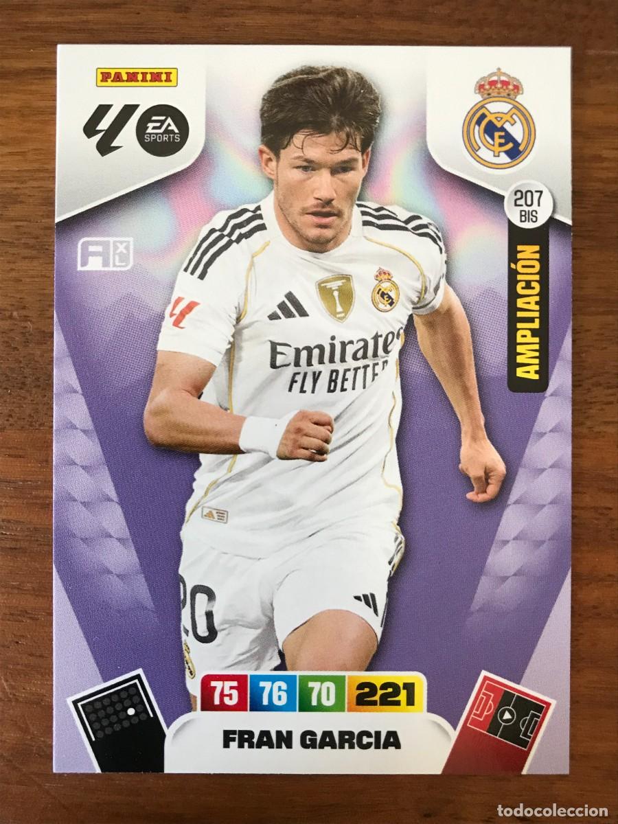 Cromos de f&uacute;tbol: FRAN GARCIA - REAL MADRID - AMPLIACION 207 BIS - PANINI ADRENALYN XL 2025 2026 25 26