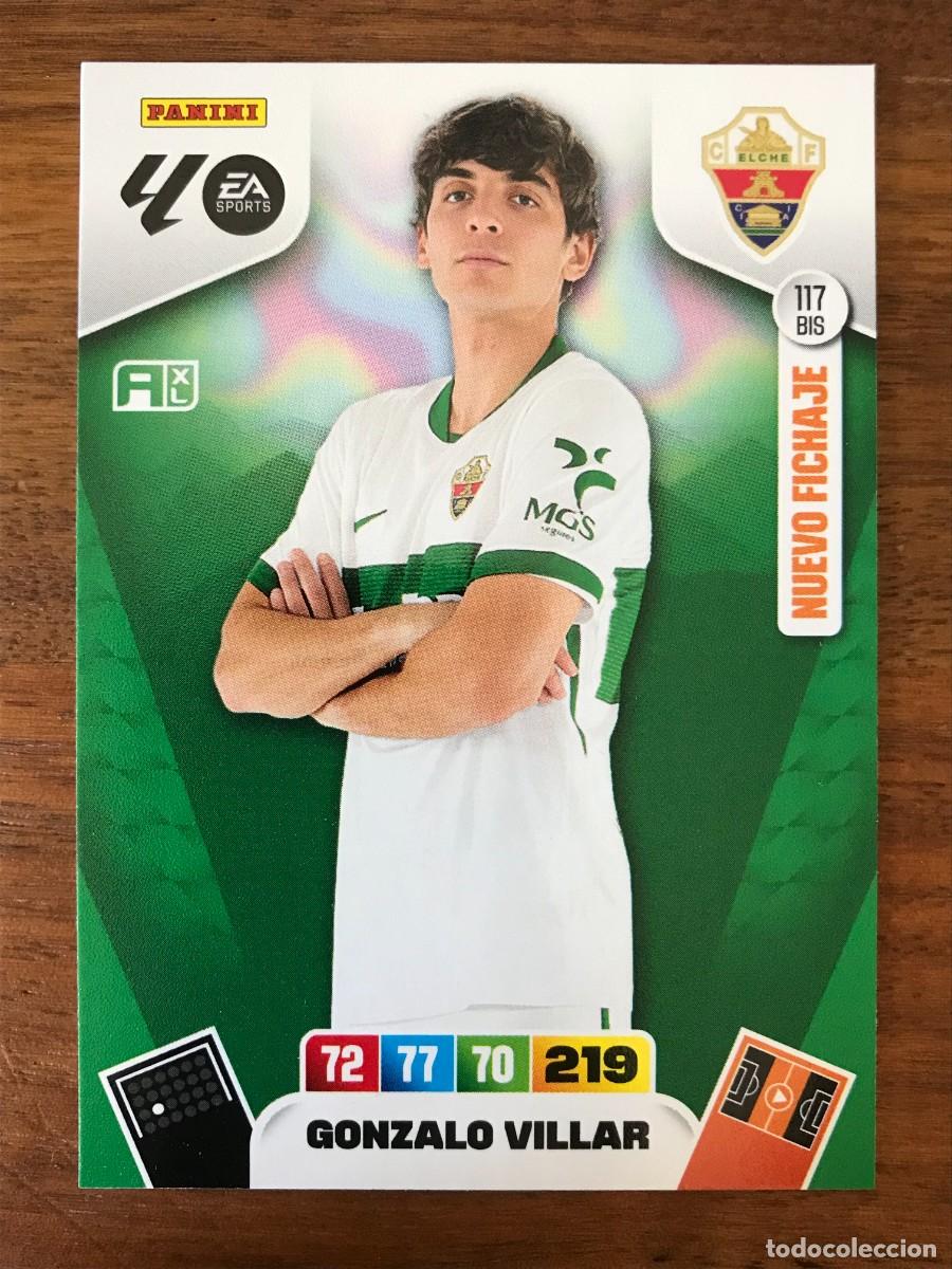 Cromos de f&uacute;tbol: GONZALO VILLAR - ELCHE - NUEVO FICHAJE 117 BIS - PANINI ADRENALYN XL 2025 2026 25 26