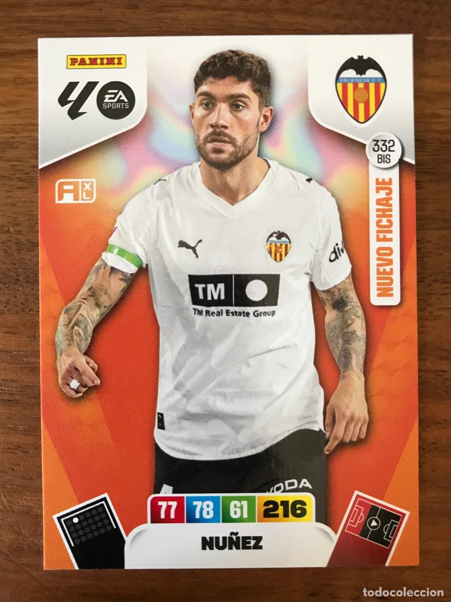 Cromos de f&uacute;tbol: NU&Ntilde;EZ - VALENCIA - NUEVO FICHAJE 332 BIS - PANINI ADRENALYN XL 2025 2026 25 26