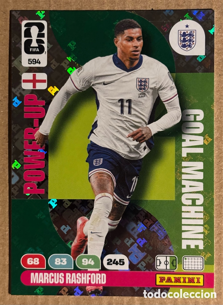 Cromos de f&uacute;tbol: MARCUS RASHFORD (INGLATERRA). CARTA POWER-UP GOAL MACHINE PANINI ADRENALYN XL FIFA WORLD CUP 2026