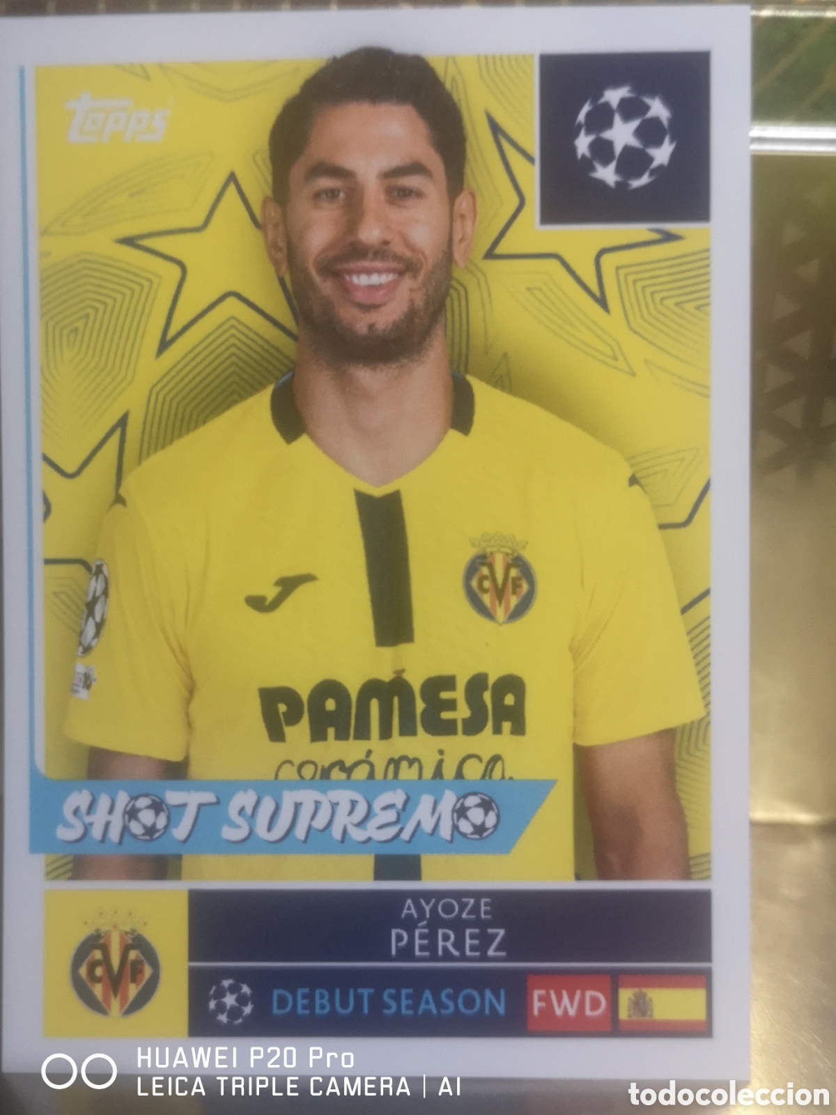 Cromos de f&uacute;tbol: STICKER CHAMPIONS LEAGUE 2025 26 AYOZE PEREZ 478 VILLARREAL