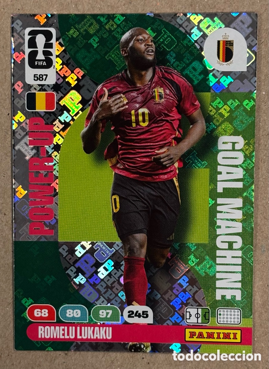 Cromos de f&uacute;tbol: ROMELU LUKAKU (B&Eacute;LGICA). CARTA POWER-UP GOAL MACHINE PANINI ADRENALYN XL FIFA WORLD 2026. #587
