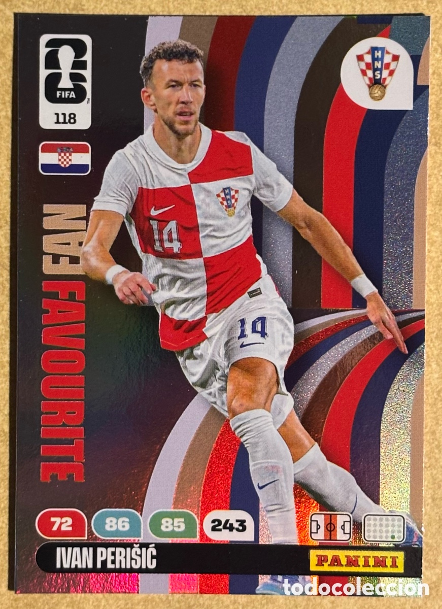 Cromos de f&uacute;tbol: IVAN PERISIC (CROACIA). CARTA FAN FAVOURITE PANINI ADRENALYN XL FIFA WORLD CUP 2026. #118.