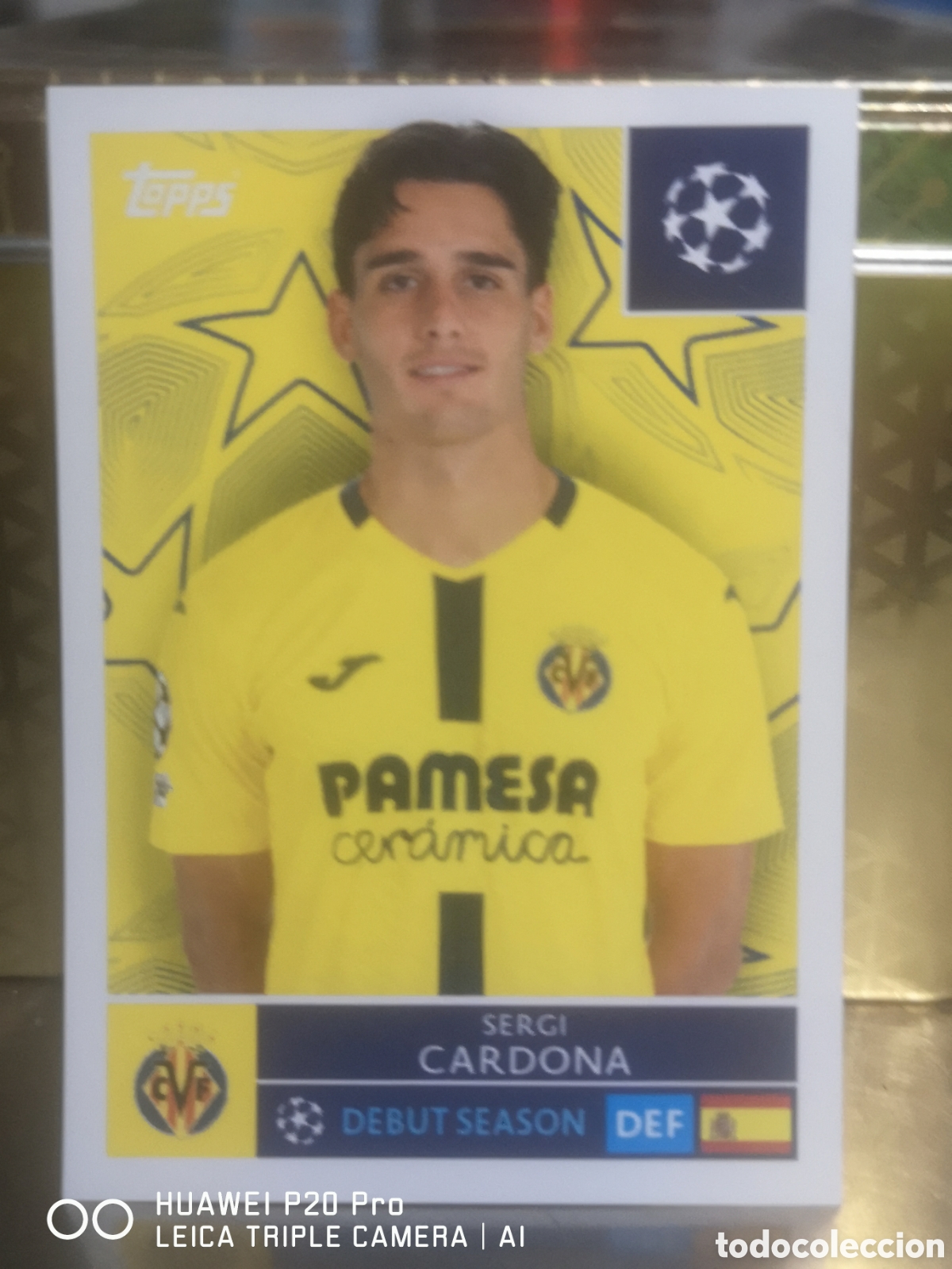 Cromos de f&uacute;tbol: STICKER CHAMPIONS LEAGUE 2025 26 SERGI CARDONA 469 VILLARREAL