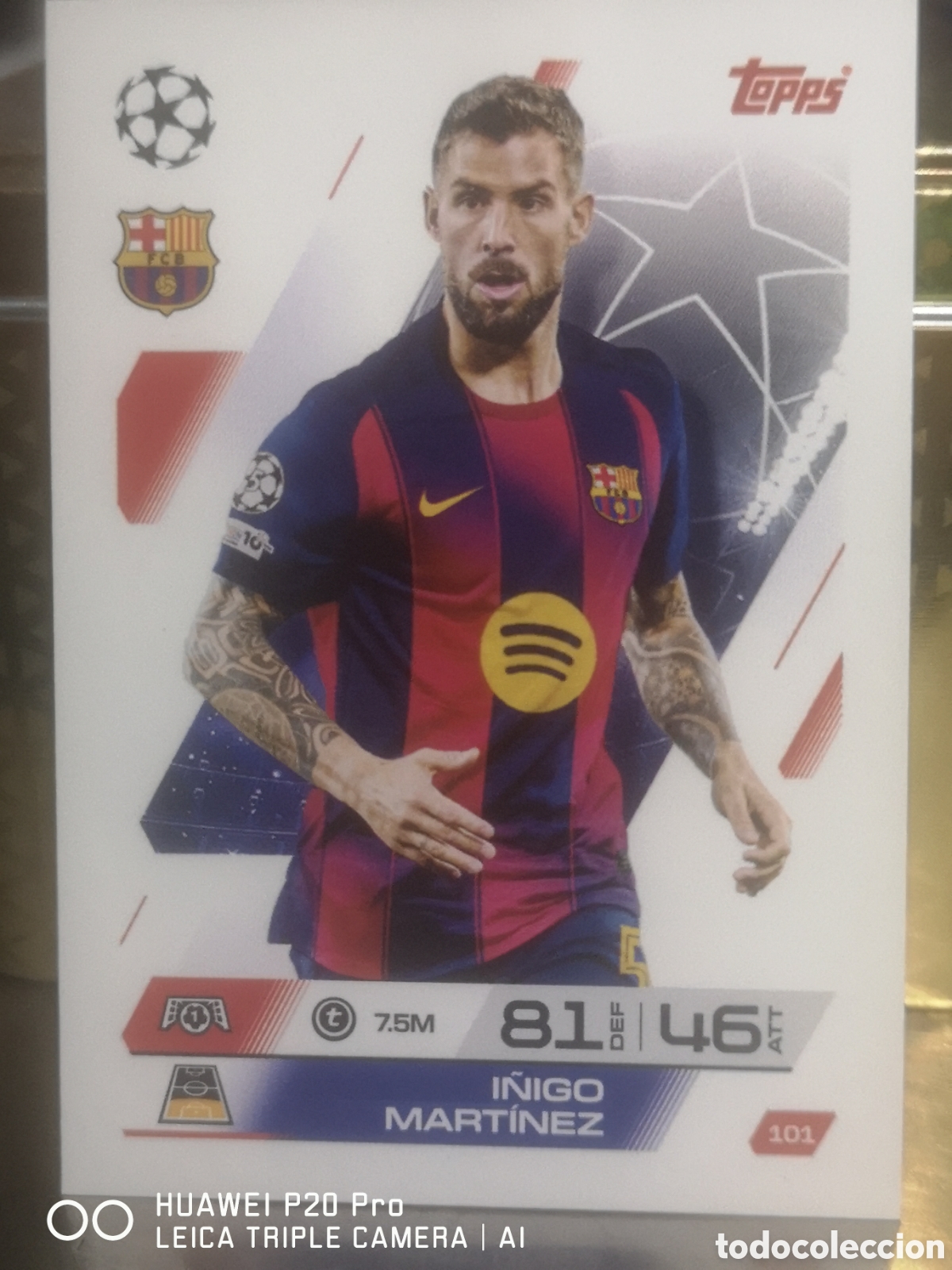 Cromos de f&uacute;tbol: TOPPS MATCH ATTAX 2025 - 26 I&Ntilde;IGO MARTINEZ - BARCELONA