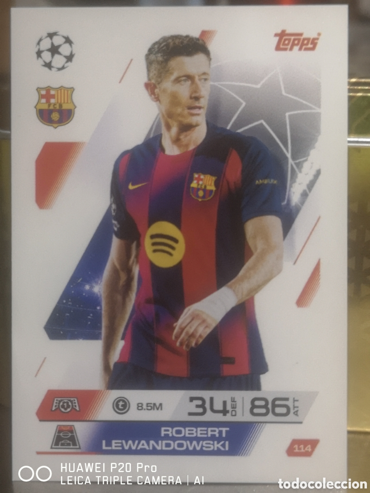 Cromos de f&uacute;tbol: TOPPS MATCH ATTAX 2025 - 26 LEWANDOWSKI BARCELONA