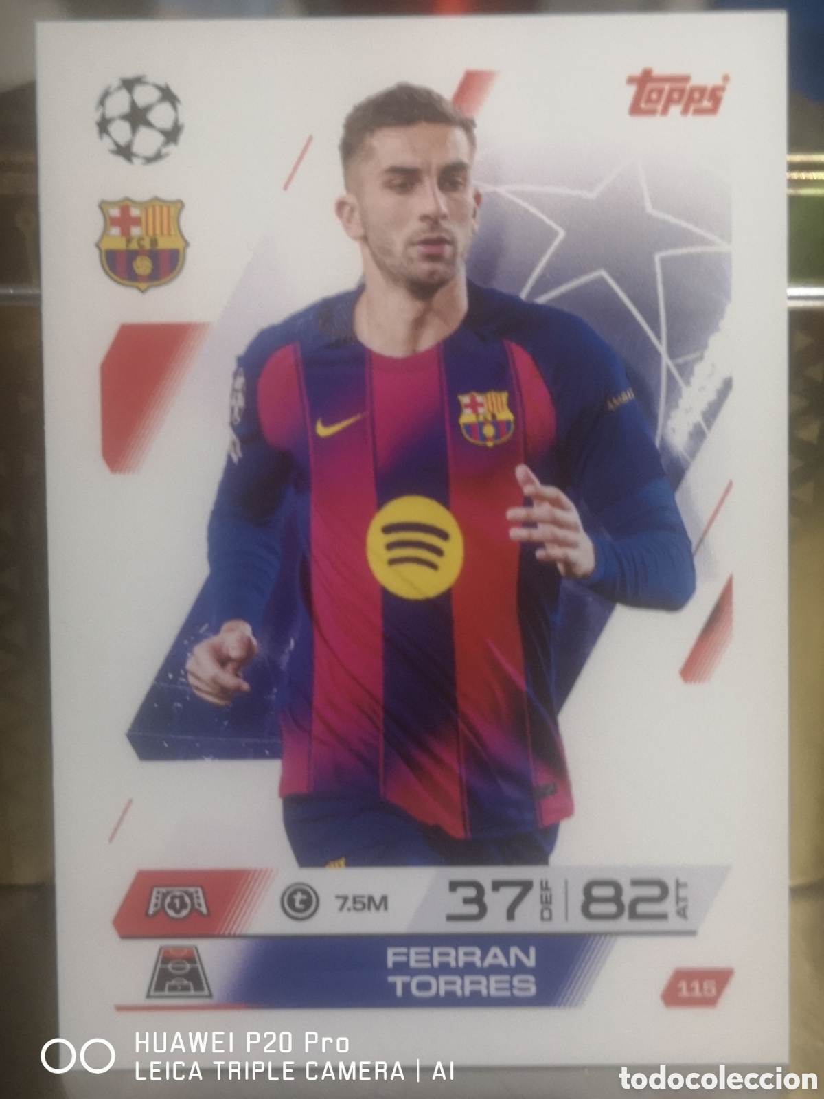 Cromos de f&uacute;tbol: TOPPS MATCH ATTAX 2025 - 26 FERRAN TORRES BARCELONA