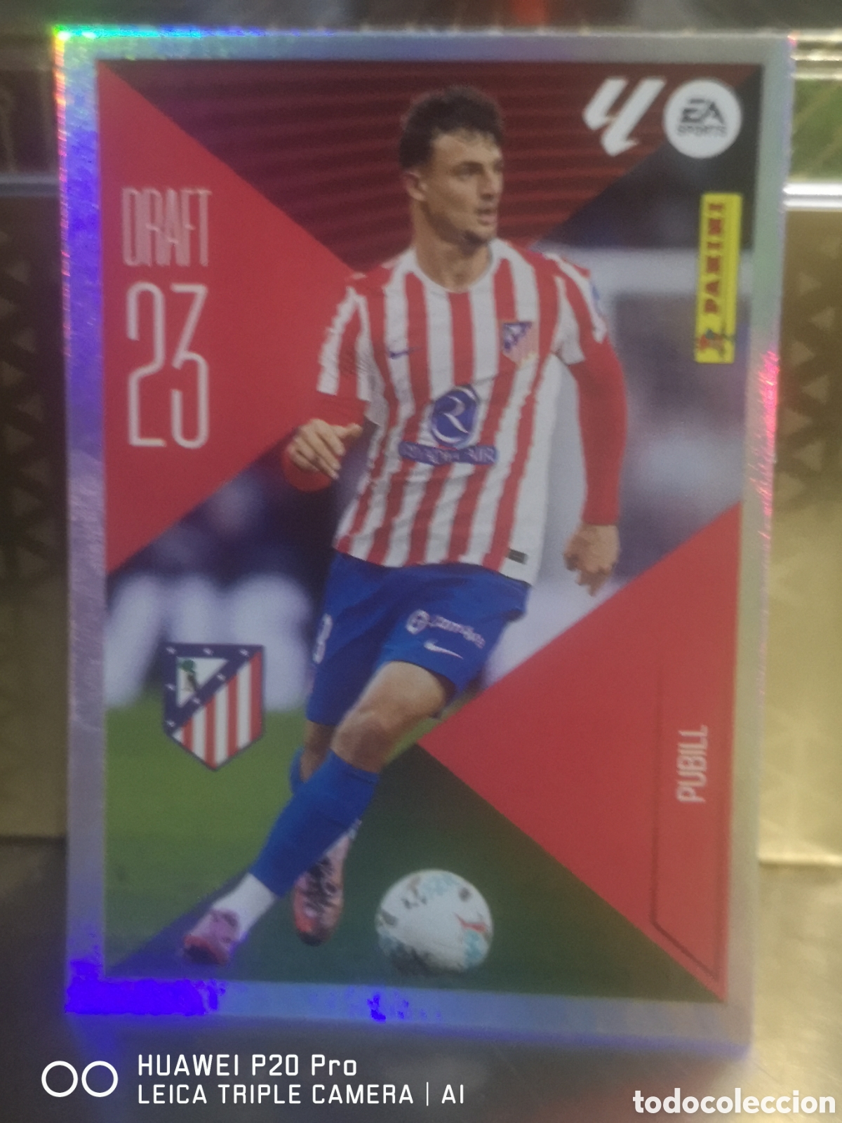 Cromos de f&uacute;tbol: LIGA ESTE 2026 2027 26 27 CUBARS&Iacute; DRAFT 23 PUBILL 18 ATLETICO DE MADRID