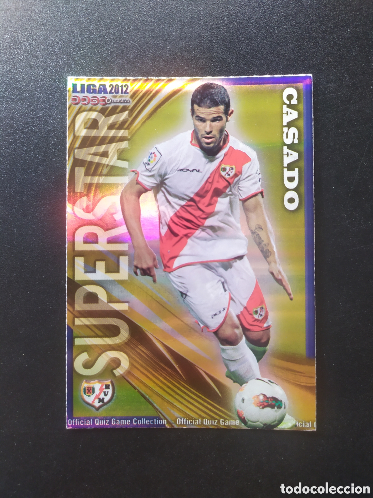 Cromos de f&uacute;tbol: Mundicromo fichas Liga 2011 2012 11 12 Casado superstar brillo rayas n&deg; 509 Rayo Vallecano