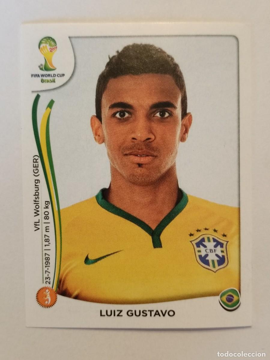 Cromos de f&uacute;tbol: #42 LUIZ GUSTAVO (BRASIL) MUNDIAL BRASIL 2014 PANINI