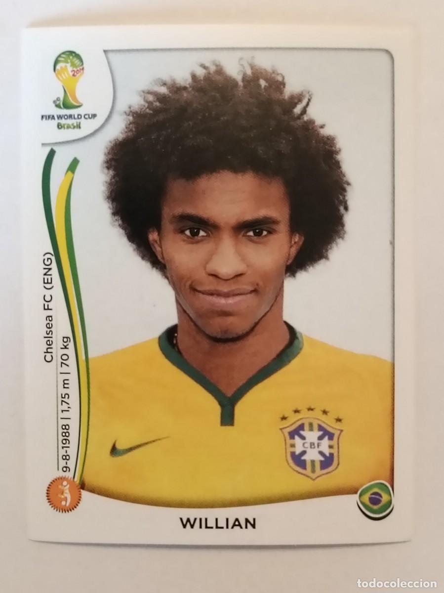 Football Stickers: #46 WILLIAN (BRASIL) MUNDIAL BRASIL 2014 PANINI
