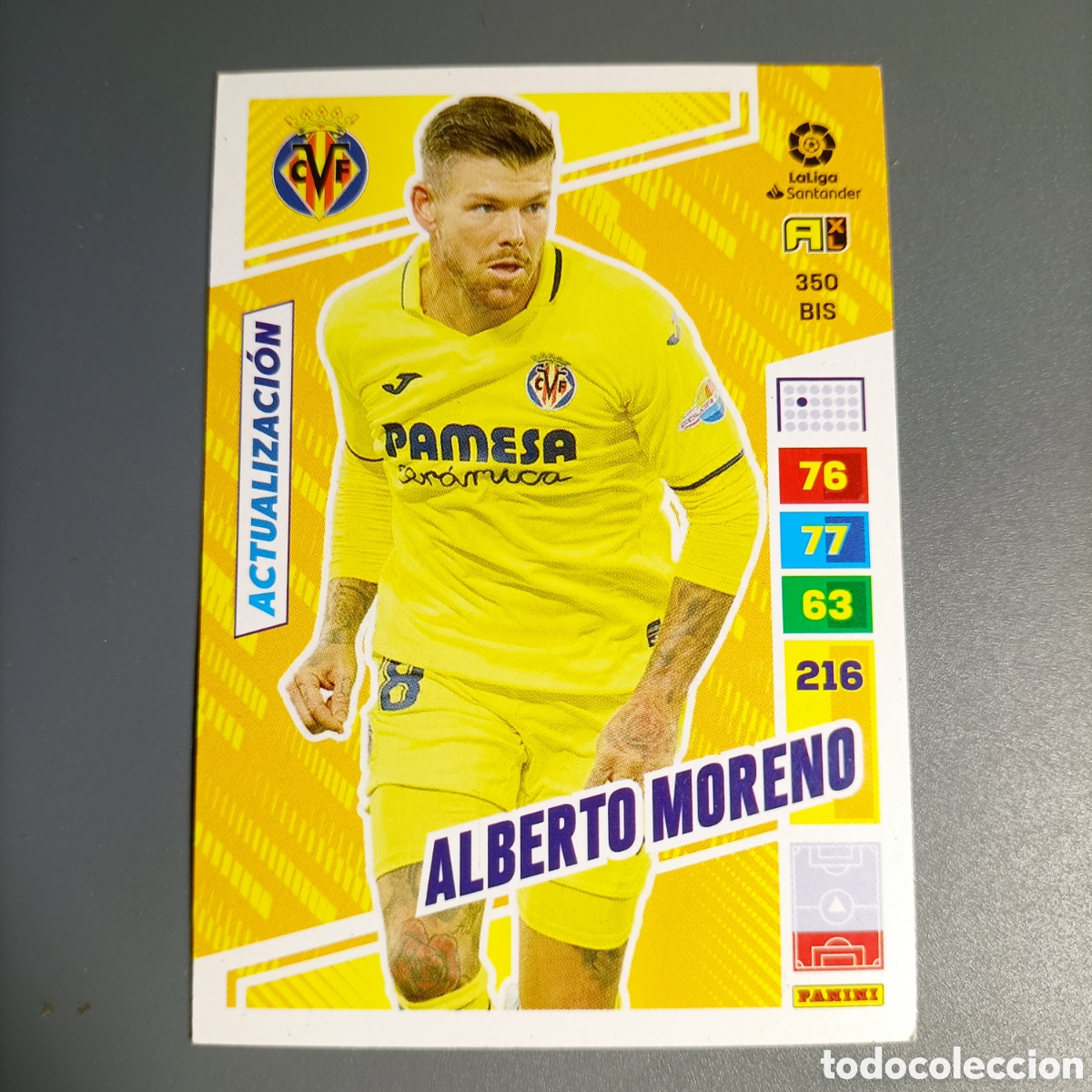 Cromos de f&uacute;tbol: ADRENALYN LIGA 2022-2023 (VILLARREAL) №350 BIS. ALBERTO MORENO / ACTUALIZACI&Oacute;N