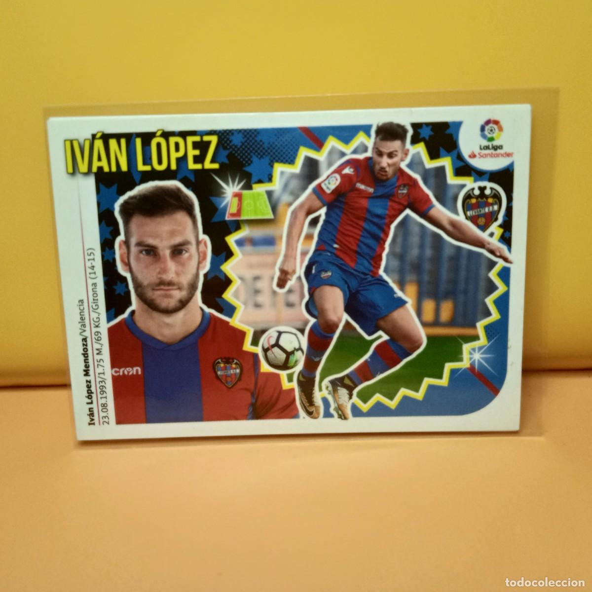 Fu&szlig;ball-Sticker: EDICIONES ESTE 2018 2019 18 19 LEVANTE U.D IV&Aacute;N L&Oacute;PEZ 8B 8 B