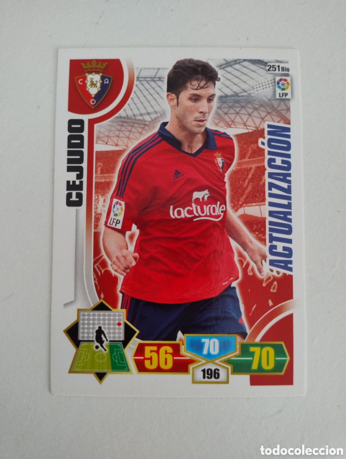 Cromos de Futebol: 251 bis - Cejudo - Osasuna - Adrenalyn XL Liga 2013 - 2014 Actualizaci&oacute;n
