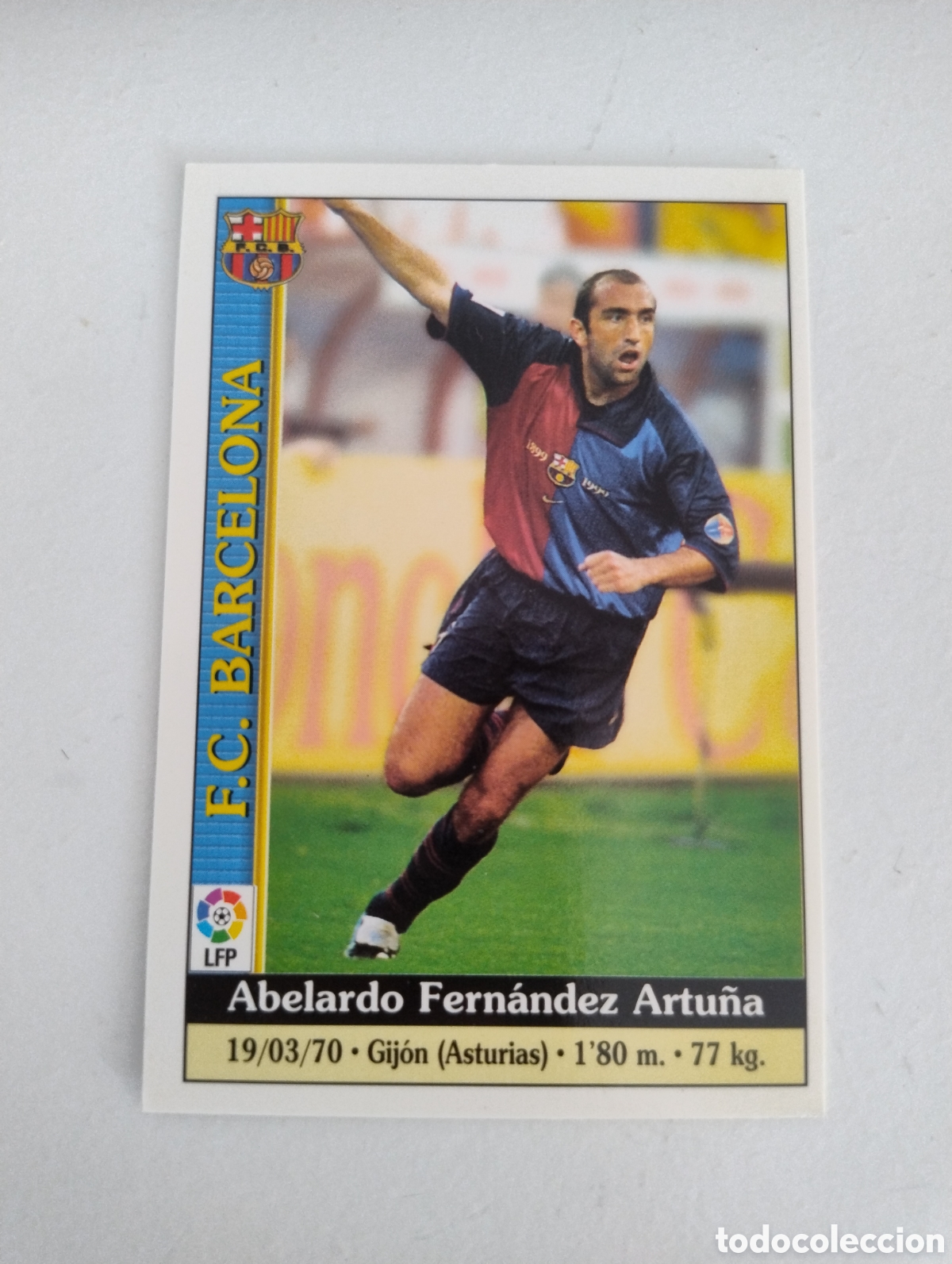 Cromos de f&uacute;tbol: 7 - Abelardo - Barcelona - Mundicromo Liga 2000