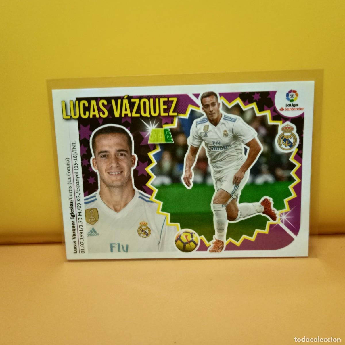 Cromos de Futebol: EDICIONES ESTE 2018 2019 18 19 REAL MADRID LUCAS V&Aacute;ZQUEZ 14