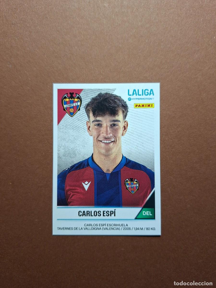 Cromos de f&uacute;tbol: 284 B 284B CARLOS ESPI LEVANTE ROOKIE PANINI LIGA HYPERMOTION 24 25 2024 2025 NUEVO