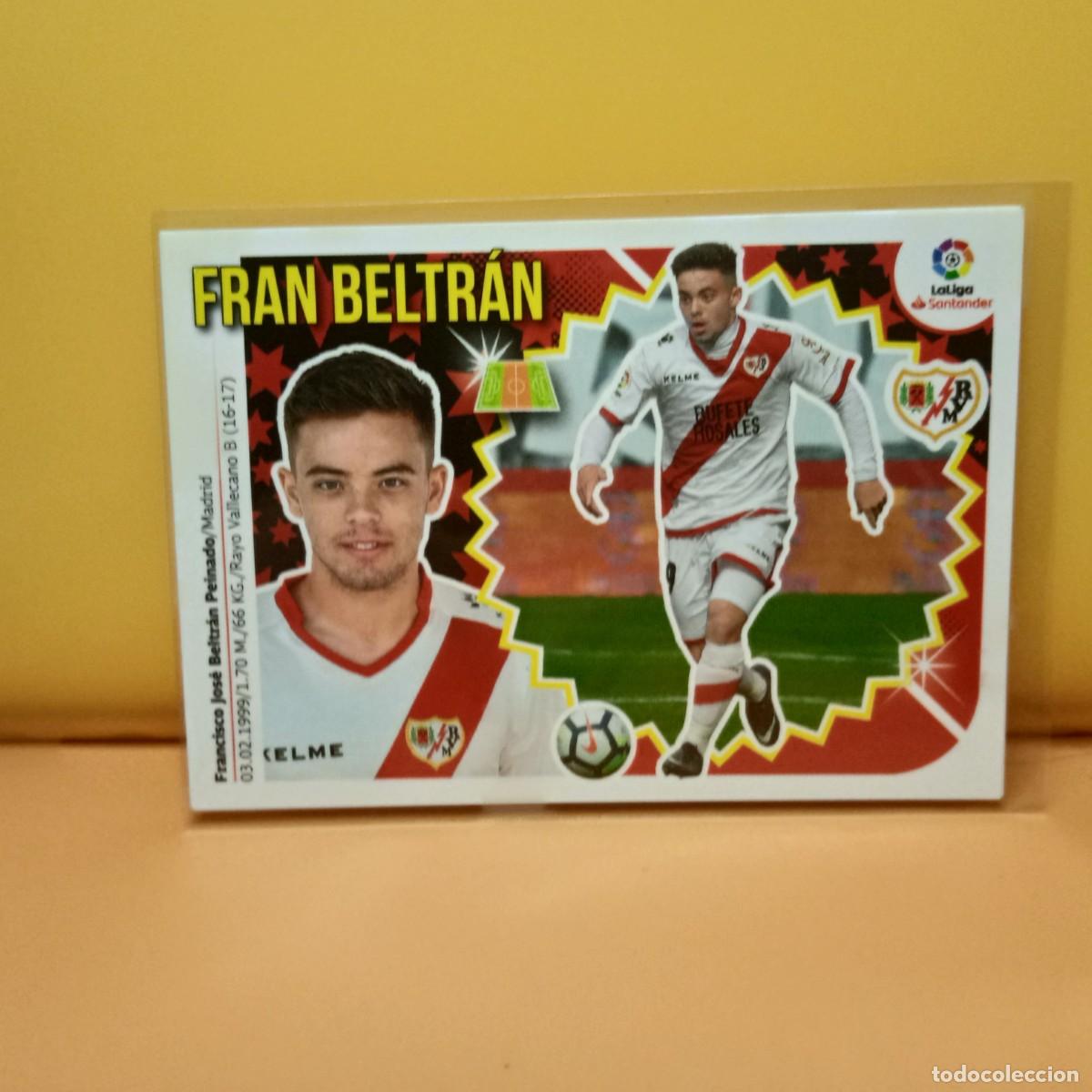 Cromos de f&uacute;tbol: EDICIONES ESTE 2018 2019 18 19 RAYO VALLECANO FRAN BELTR&Aacute;N 9